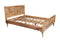 Beds Queen Bed Frame - 62" X 82" X 42" Honey Wood Queen Size Bed HomeRoots