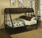 Beds Queen Bunk Bed - 84" X 62" X 65" Twin Xl Over Queen Black Metal Tube Bunk Bed HomeRoots