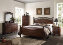 Beds Queen Size Bed - 65" X 90" X 59" Dark Walnut Wood Queen Bed HomeRoots