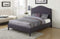 Beds Queen Size Bed - 92" X 64" X 58" Queen Gray Linen Bed HomeRoots