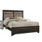 Beds Queen Size Bed Frame - 65" X 85" X 52" Copper PU Dark Walnut Wood Upholstery Queen Bed HomeRoots