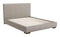 Beds Queen Size Bed Frame - 68.5" x 88.6" x 43.5" Gray, Leatherette, Plywood, MDF, Queen Bed HomeRoots