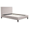 Beds Queen Sized Bed - 63.4" X 87" X 46.9" Renaissance Queen Dove Gray Bed HomeRoots