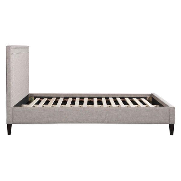 Beds Queen Sized Bed - 63.4" X 87" X 46.9" Renaissance Queen Dove Gray Bed HomeRoots