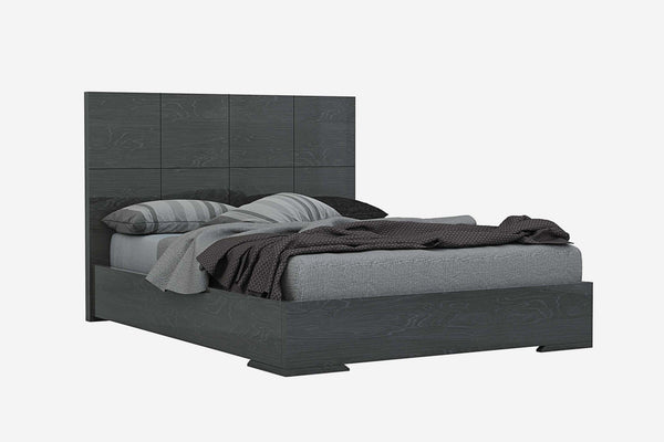 Beds Queen Sized Bed - 63" X 84" X 48" Gray Queen Bed HomeRoots