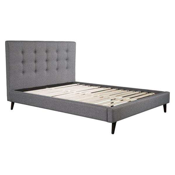 Beds Queen Sized Bed - 67.7" X 88.2" X 47.3" Modernity Queen Gray Bed HomeRoots