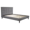 Beds Queen Sized Bed - 67.7" X 88.2" X 47.3" Modernity Queen Gray Bed HomeRoots