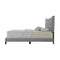 Beds Queen Sized Bed - 83" X 64" X 48" Queen Gray Fabric Bed HomeRoots