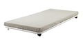 Beds Trundle Bed - 73" X 39" X 4" Twin White Metal Tube Roll-out Trundle HomeRoots