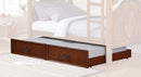 Beds Trundle Bed - 75" X 40" X 11" Twin Cherry Pine Wood Trundle HomeRoots