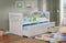 Beds Trundle Bed - 80" X 42" X 37" White Solid and Manufactured Wood Twin Captain Bed with Twin Trundle & 3 Drawers HomeRoots