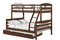 Beds Twin Bed - 81" X 42'.5-57'.25" X 66'.75" Brown Solid and Manufactured Wood Twin/Full Bunk Bed with Matching Trundle HomeRoots