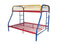 Beds Twin Over Full Bunk Bed - 78" X 54" X 60" Twin Over Full Rainbow Metal Tube Bunk Bed HomeRoots