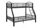 Beds Twin Over Full Bunk Bed - 78" X 56" X 67" Twin Over Full Black Bunk Bed HomeRoots