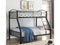 Beds Twin Over Full Bunk Bed - 78" X 56" X 67" Twin Over Full Black Bunk Bed HomeRoots