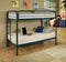 Beds Twin Over Twin Bunk Beds - 78" X 41" X 60" Twin Over Twin Blue Metal Tube Bunk Bed HomeRoots