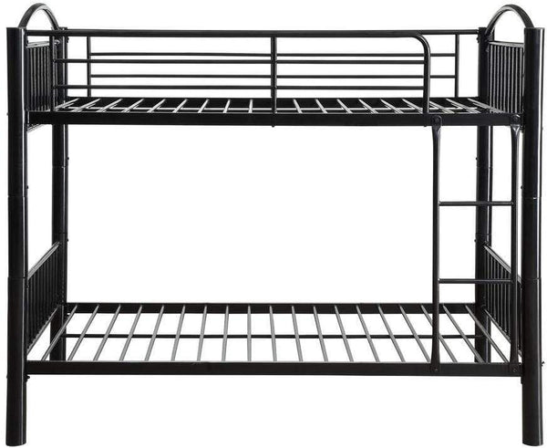 Beds Twin Over Twin Bunk Beds - 78" X 44" X 67" Twin Over Twin Black Metal Bunk Bed HomeRoots