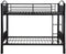 Beds Twin Over Twin Bunk Beds - 78" X 44" X 67" Twin Over Twin Black Metal Bunk Bed HomeRoots