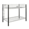 Beds Twin Over Twin Bunk Beds - 79" X 42" X 65" Twin Over Twin Silver And Brown Coffee Metal Tube Bunk Bed HomeRoots