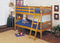 Beds Twin Over Twin Bunk Beds - 81" X 43" X 60" Twin Over Twin Honey Oak Pine Wood Bunk Bed HomeRoots