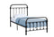 Beds Twin Size Bed Frame - 80'.5" x 42'.5" x 47'.75" Black, Metal - Twin Size Bed HomeRoots