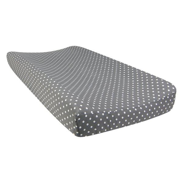 Bedtime Gray Dot Changing Pad Cover-GRAY OMBRE-JadeMoghul Inc.