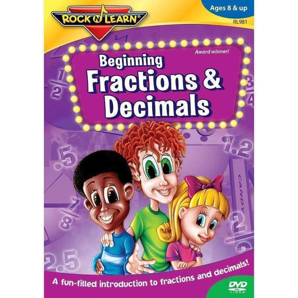 BEGINNING FRACTIONS & DECIMALS DVD-Childrens Books & Music-JadeMoghul Inc.