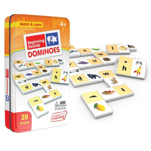 BEGINNING SOUNDS DOMINOES-Learning Materials-JadeMoghul Inc.