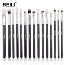 BEILI Black Makeup brushes set Professional Natural goat hair brushes Foundation Powder Contour Eyeshadow make up brushes AExp