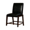 Belinda II Transitional Counter Height Chair, Dark Cherry-Armchairs and Accent Chairs-Espresso-Leatherette Solid Wood Wood Veneer & Others-JadeMoghul Inc.