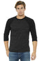 BELLA+CANVAS Unisex 3/4-Sleeve Baseball Tee. BC3200-T-shirts-Black Marble/ Black-XL-JadeMoghul Inc.