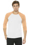 BELLA+CANVAS Unisex 3/4-Sleeve Baseball Tee. BC3200-T-shirts-White/ Heather Peach-XL-JadeMoghul Inc.