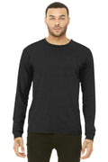 BELLA+CANVAS Unisex Jersey Long Sleeve Tee. BC3501-T-shirts-Black Heather-M-JadeMoghul Inc.