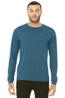 BELLA+CANVAS Unisex Jersey Long Sleeve Tee. BC3501-T-shirts-Heather Deep Teal-S-JadeMoghul Inc.