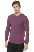 BELLA+CANVAS Unisex Jersey Long Sleeve Tee. BC3501-T-shirts-Maroon Triblend-2XL-JadeMoghul Inc.