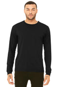 BELLA+CANVAS Unisex Jersey Long Sleeve Tee. BC3501-T-shirts-Solid Black Triblend-2XL-JadeMoghul Inc.