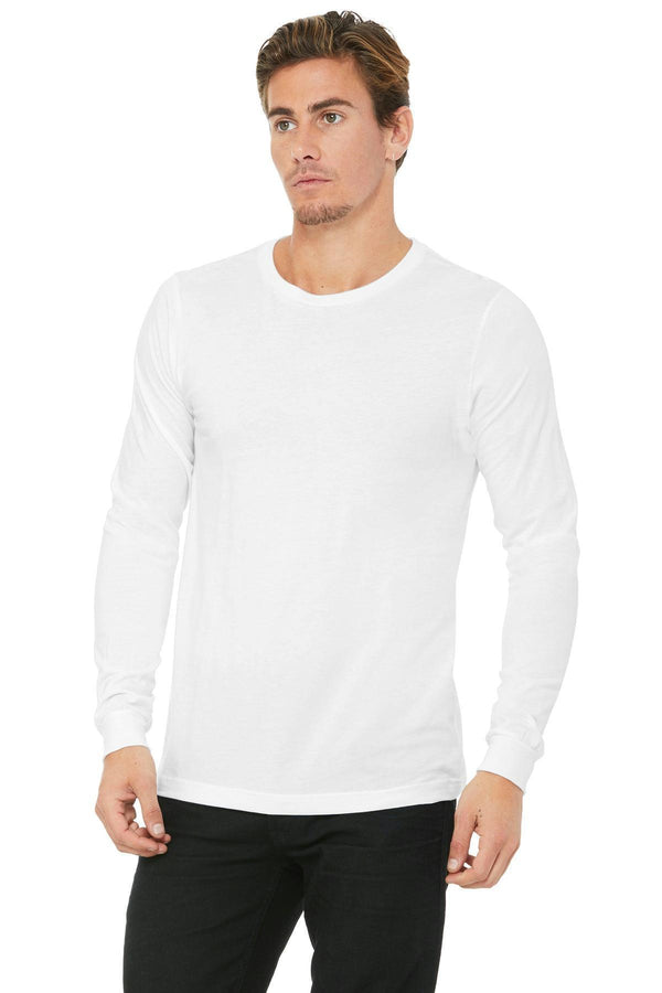 BELLA+CANVAS Unisex Jersey Long Sleeve Tee. BC3501-T-shirts-White-L-JadeMoghul Inc.