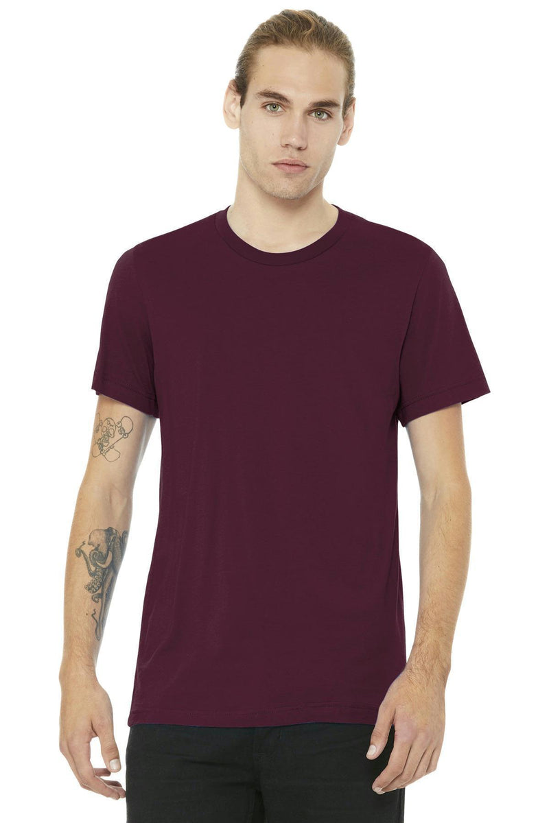 BELLA+CANVAS Unisex Jersey Short Sleeve Tee. BC3001-T-shirts-Maroon-L-JadeMoghul Inc.