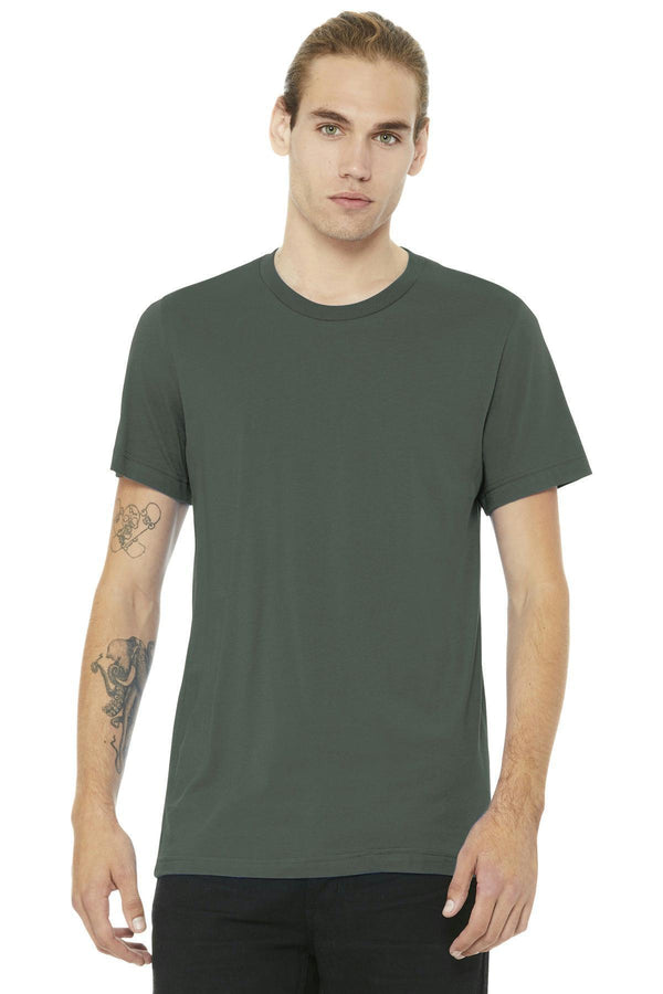 BELLA+CANVAS Unisex Jersey Short Sleeve Tee. BC3001-T-shirts-Military Green-3XL-JadeMoghul Inc.