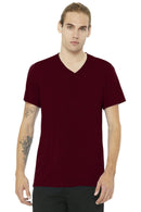 BELLA+CANVAS Unisex Jersey Short Sleeve V-Neck Tee. BC3005-T-shirts-Heather Cardinal-S-JadeMoghul Inc.