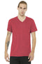 BELLA+CANVAS Unisex Jersey Short Sleeve V-Neck Tee. BC3005-T-shirts-Heather Red-L-JadeMoghul Inc.