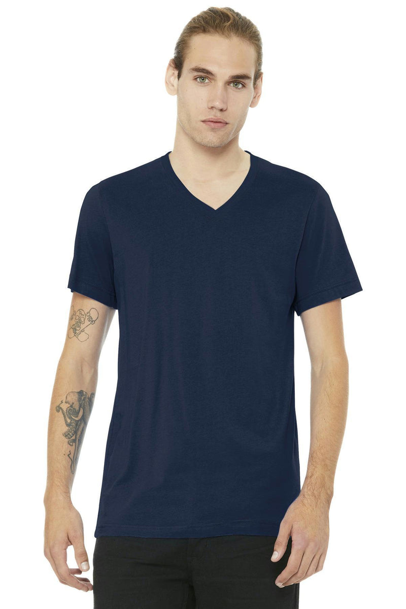 BELLA+CANVAS Unisex Jersey Short Sleeve V-Neck Tee. BC3005-T-shirts-Navy-L-JadeMoghul Inc.