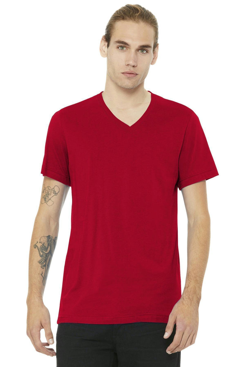 BELLA+CANVAS Unisex Jersey Short Sleeve V-Neck Tee. BC3005-T-shirts-Red-2XL-JadeMoghul Inc.