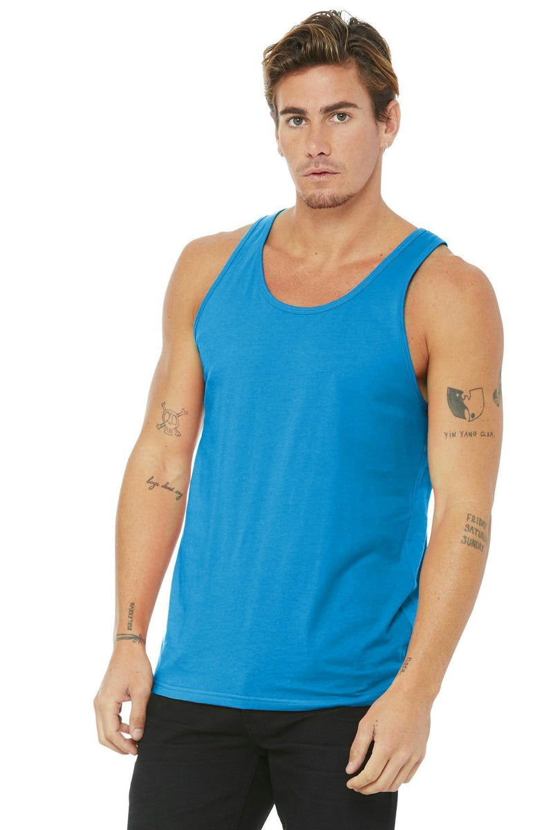 BELLA+CANVAS Unisex Jersey Tank. BC3480-T-shirts-Neon Blue-2XL-JadeMoghul Inc.