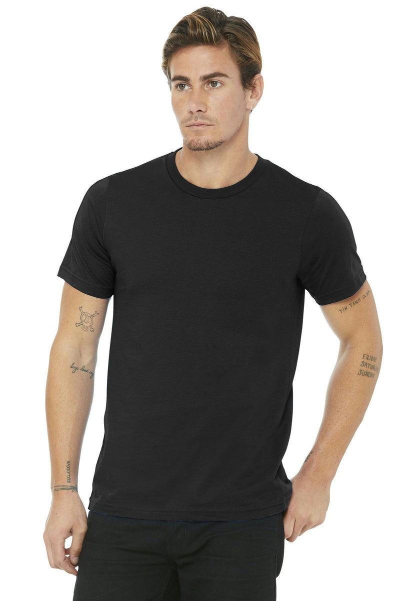 BELLA+CANVAS Unisex Made In The USA Jersey Short Sleeve Tee. BC3001U-T-shirts-Black-M-JadeMoghul Inc.