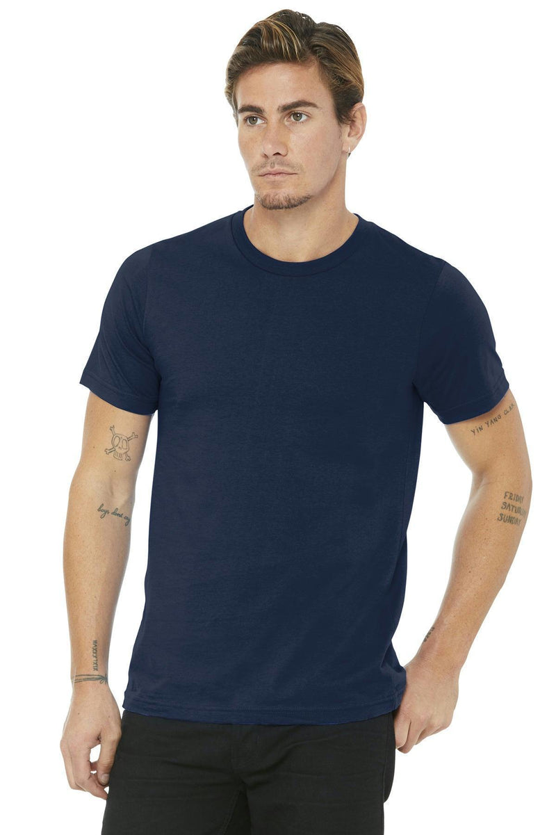 BELLA+CANVAS Unisex Made In The USA Jersey Short Sleeve Tee. BC3001U-T-shirts-Navy-XS-JadeMoghul Inc.