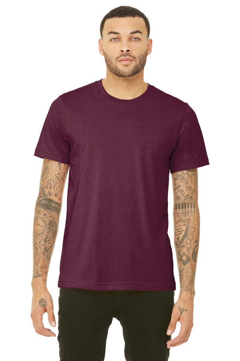 BELLA+CANVAS Unisex Triblend Short Sleeve Tee. BC3413-T-shirts-Solid Maroon Triblend-3XL-JadeMoghul Inc.