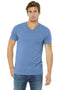 BELLA+CANVAS Unisex Triblend Short Sleeve V-Neck Te. BC3415-T-shirts-Blue Triblend-2XL-JadeMoghul Inc.