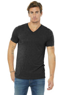 BELLA+CANVAS Unisex Triblend Short Sleeve V-Neck Te. BC3415-T-shirts-Charcoal-Black Triblend-2XL-JadeMoghul Inc.
