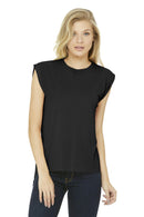 BELLA+CANVAS Women's Flowy Muscle Tee With Rolled Cuffs. BC8804-T-shirts-Black-2XL-JadeMoghul Inc.